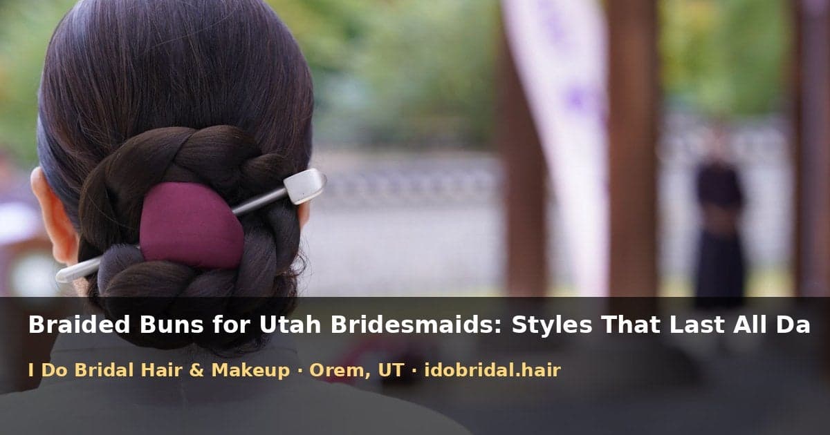 Braided Buns for Utah Bridesmaids: Styles That Last All Day – I Do Bridal Hair & Makeup